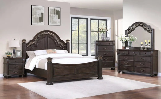 SKU B472 - Cherry Traditional Bedroom Set