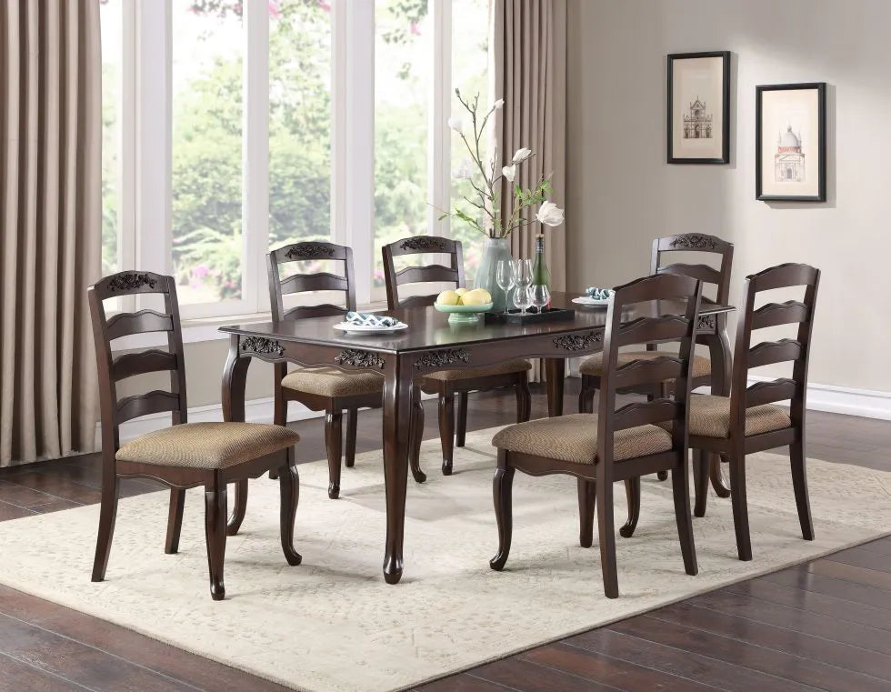 SKU D366 - Dining Table & Side Chair Set 5 pieces