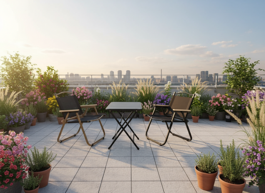 Camping Chair Table Set  (3 pcs)- Large