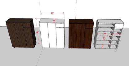 Shoe Cabinate (Small) - Single Drawer
