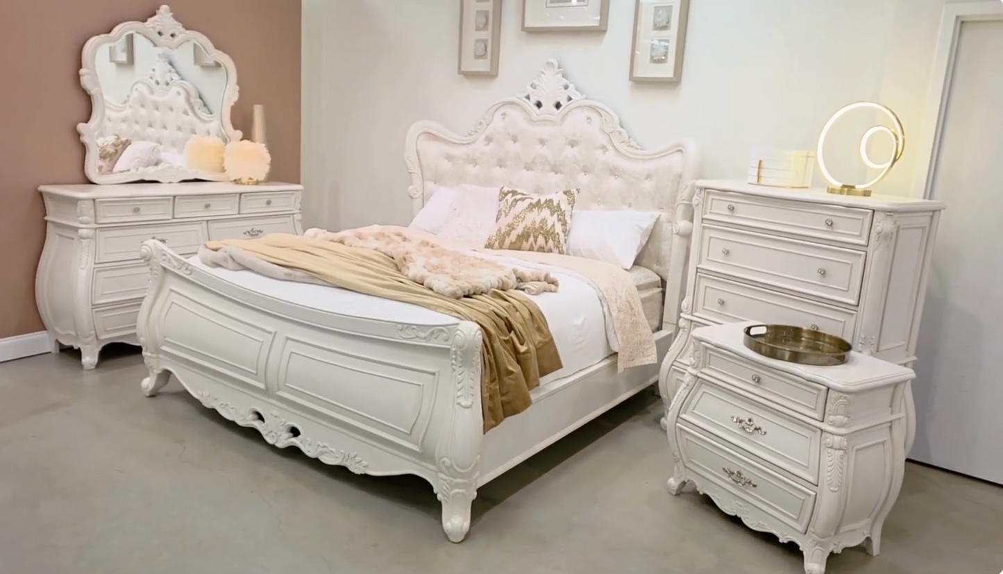 Opulence Bedroom Set in White