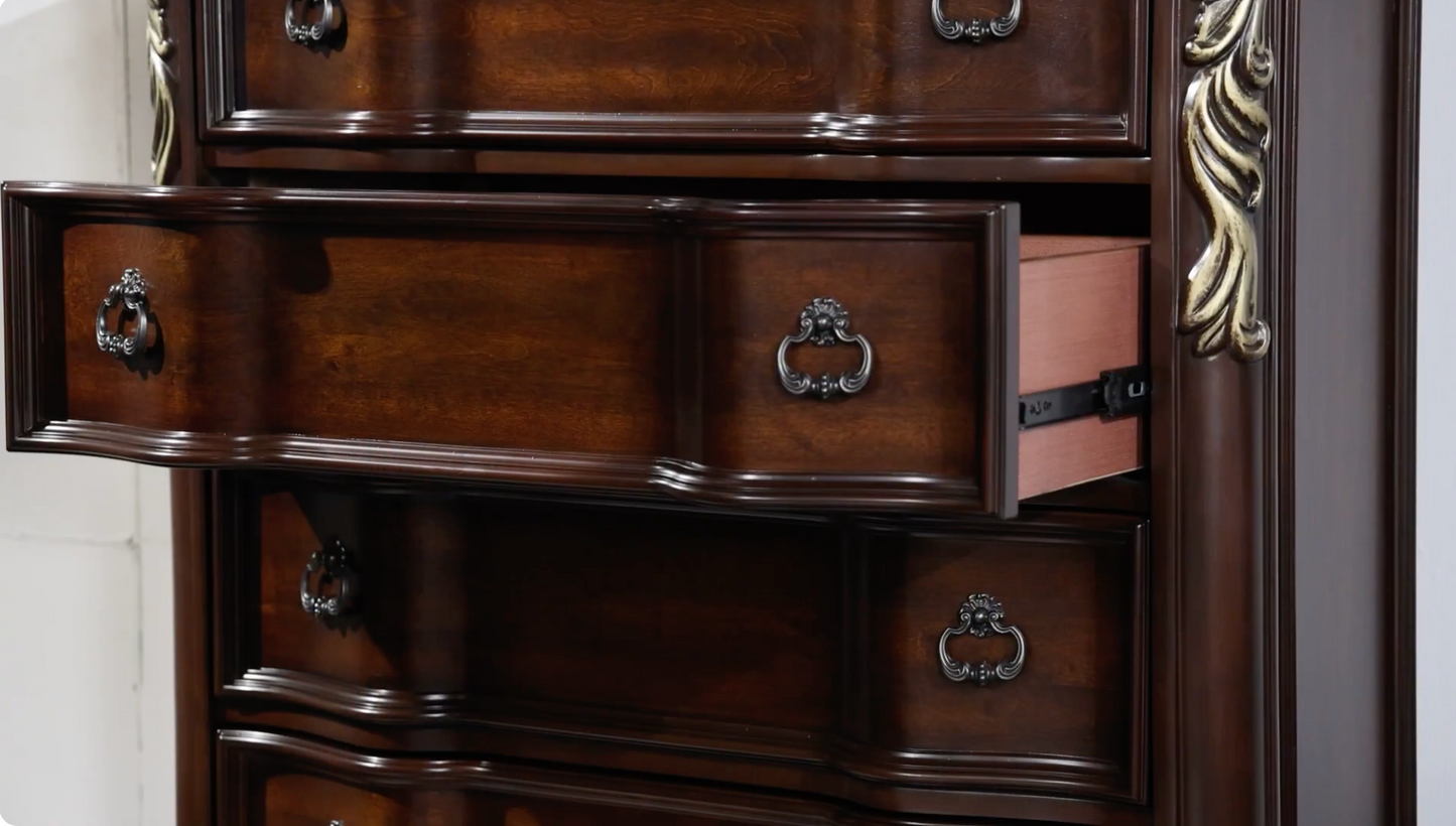 Bella Dark Walnut Bedroom Set