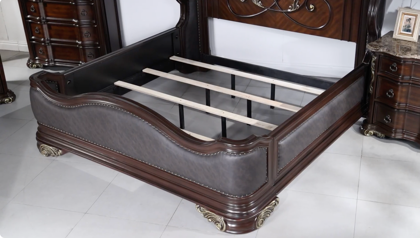 Bella Dark Walnut Bedroom Set