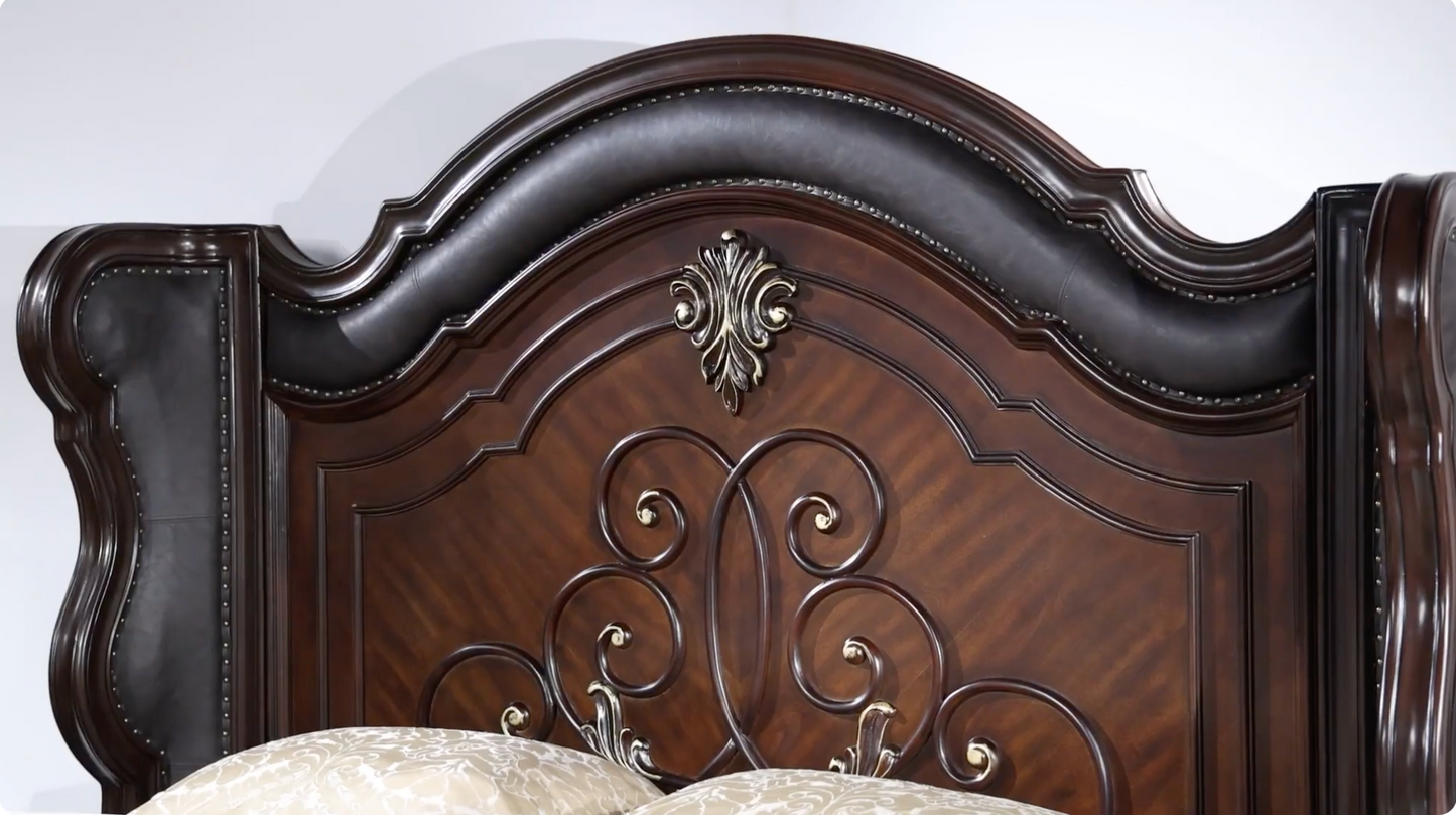 Bella Dark Walnut Bedroom Set