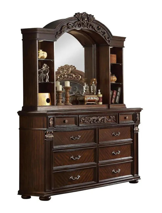 Aspen Cherry Bedroom King 6pc Set