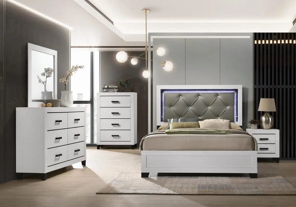 SKU B071 - White Bedroom Set