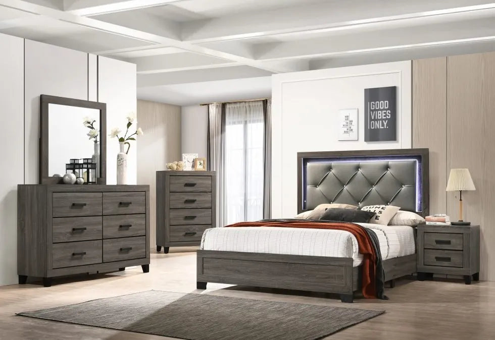 SKU B074 - Grey Bedroom Set