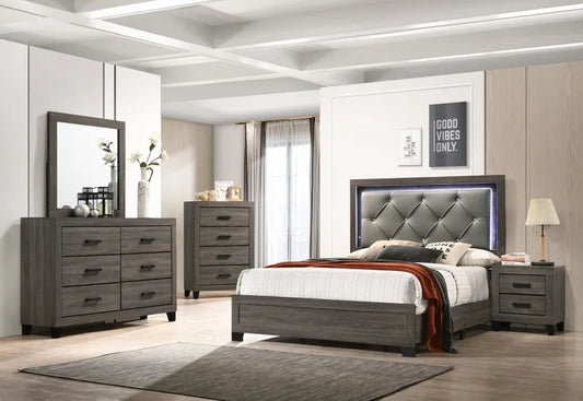 SKU B074 - Grey Bedroom Set