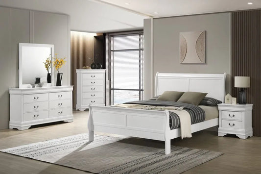 SKU B233 - White Bedroom Set
