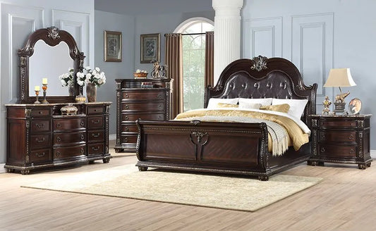 SKU B830 - Cherry Traditional Bedroom Set