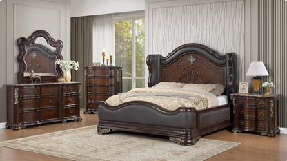 Bella Dark Walnut Bedroom Set