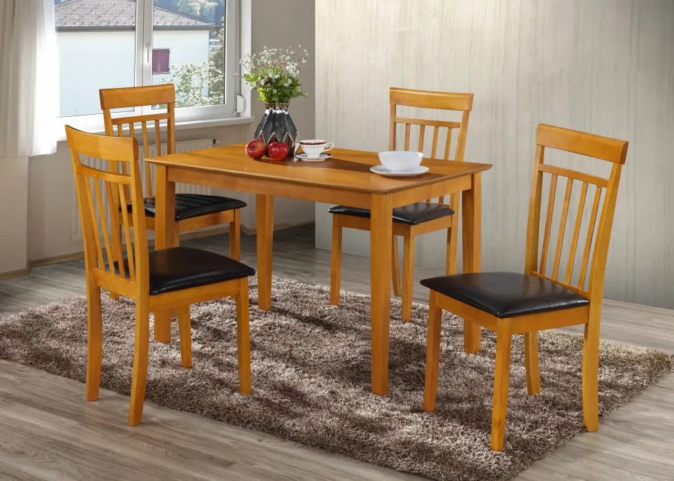 SKU D009 - Antique Maple Dinette Table & Side Chair Set (5 pieces)