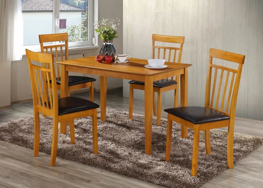 SKU D009 - Antique Maple Dinette Table & Side Chair Set (5 pieces)