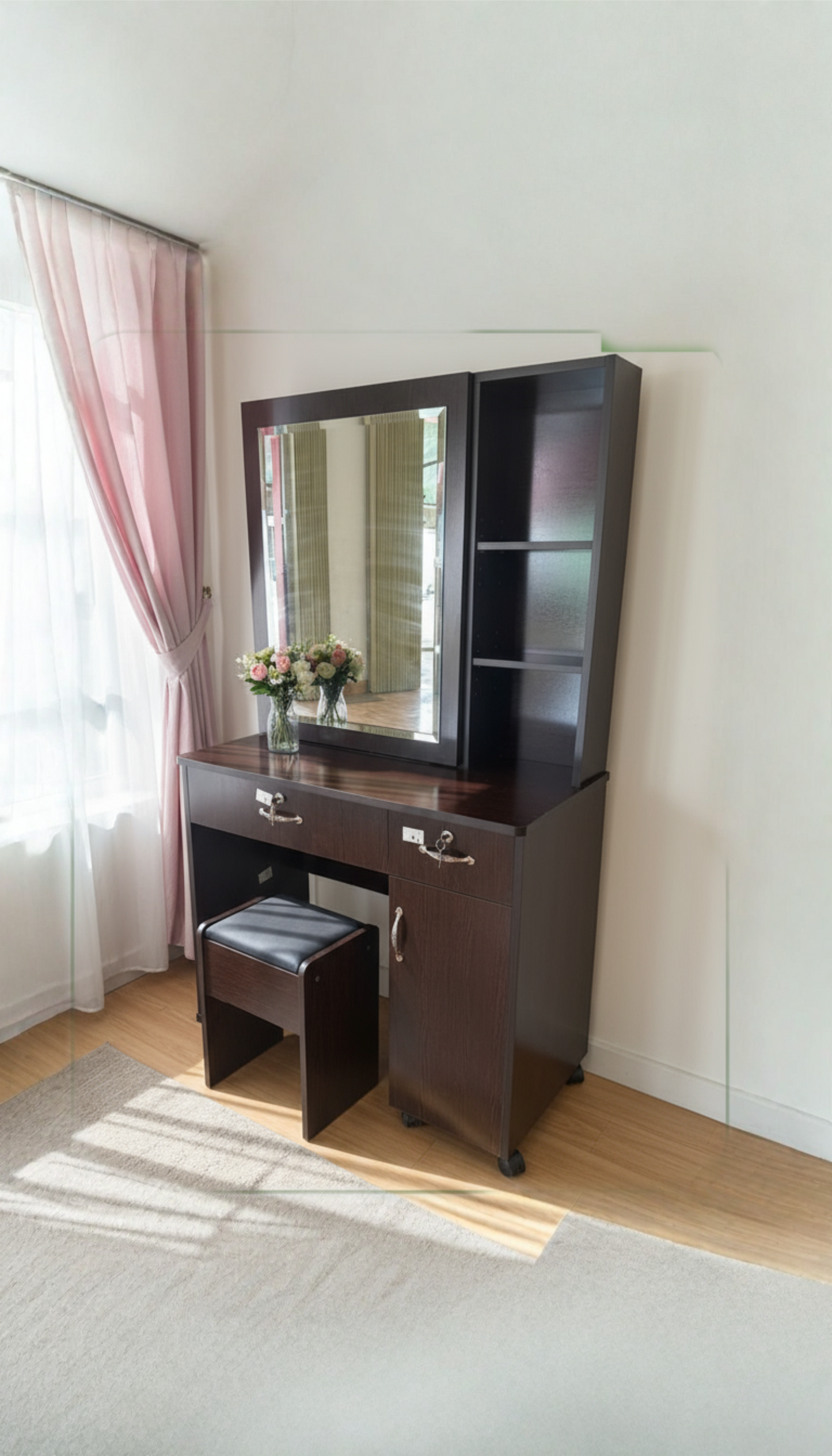 Dressing Table set - Rectangle Mirror