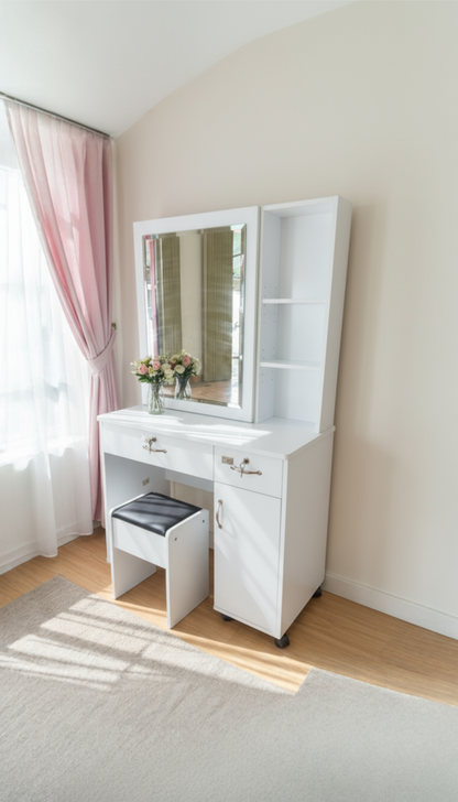 Dressing Table set - Rectangle Mirror