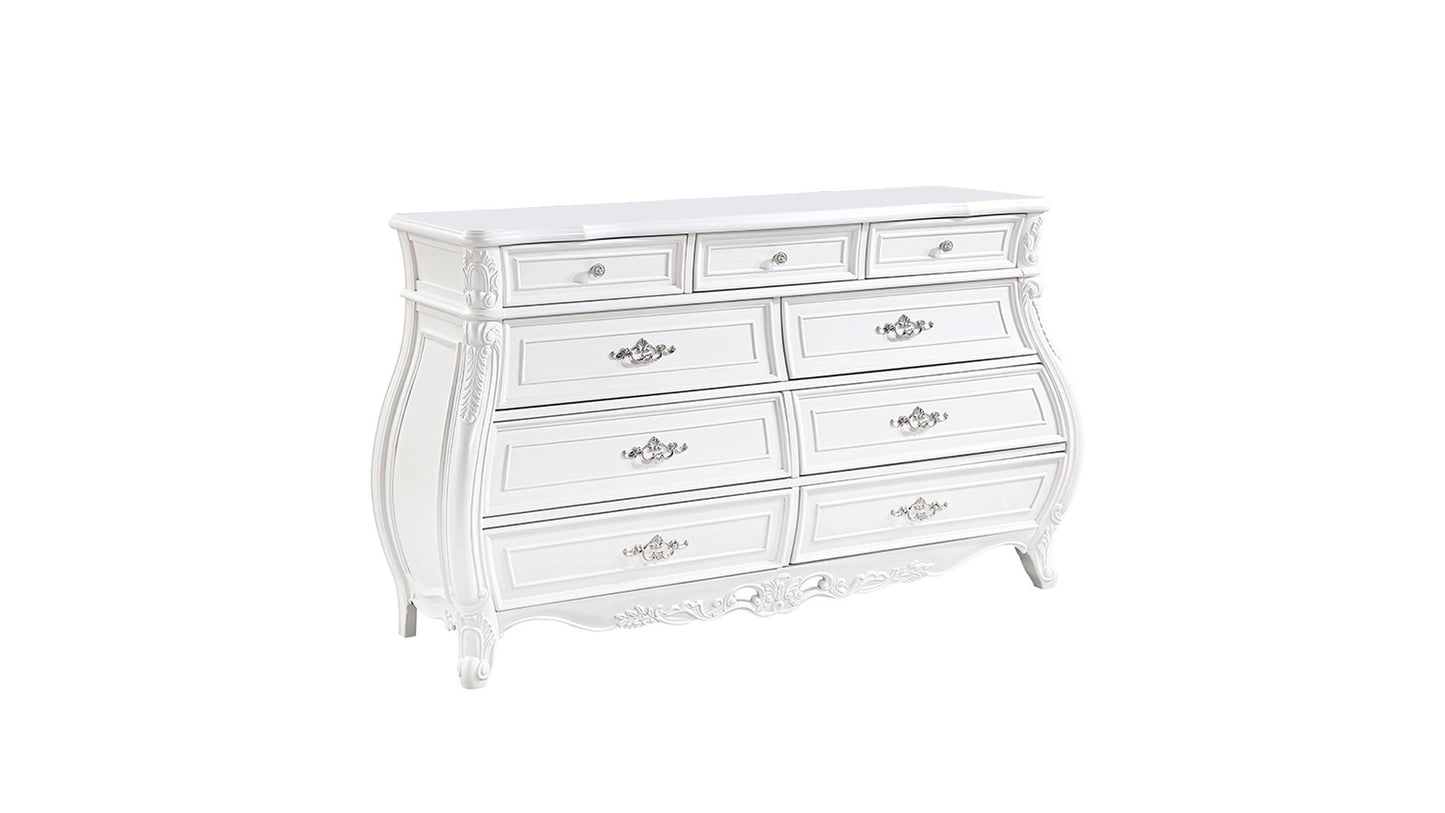 Opulence Bedroom Set in White