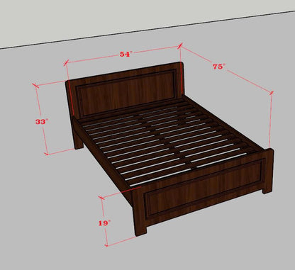 Wooden Bed - Full Size