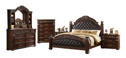 Aspen Cherry Bedroom King 6pc Set
