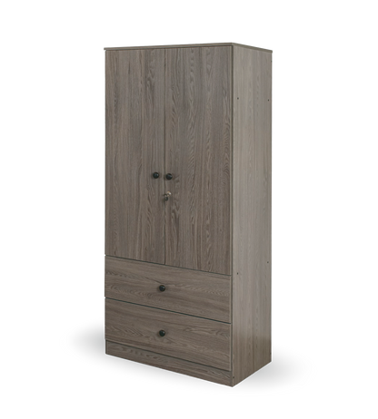 Closet (2 Doors, 2 Jumbo Drawers)