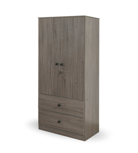 Closet (2 Doors, 2 Jumbo Drawers)