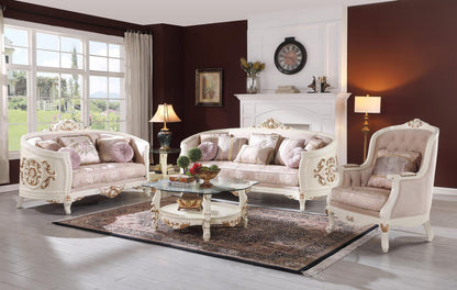 SKU L238- 4PC Sofa-Loveseat-Coffee Table-End Table Set