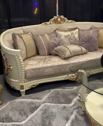 SKU L238- 4PC Sofa-Loveseat-Coffee Table-End Table Set